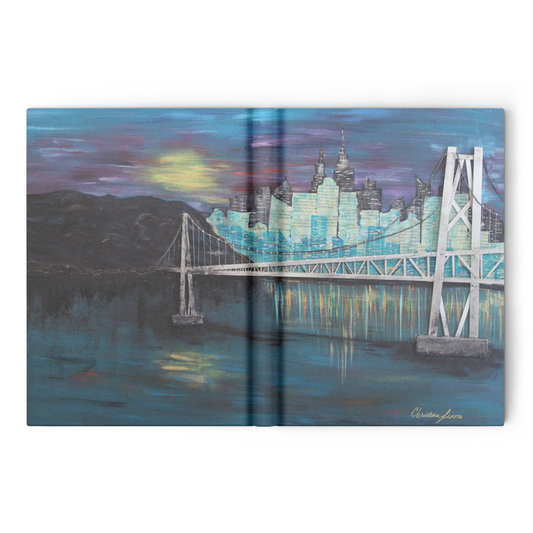 Twilight City Bridge - Blank Journal