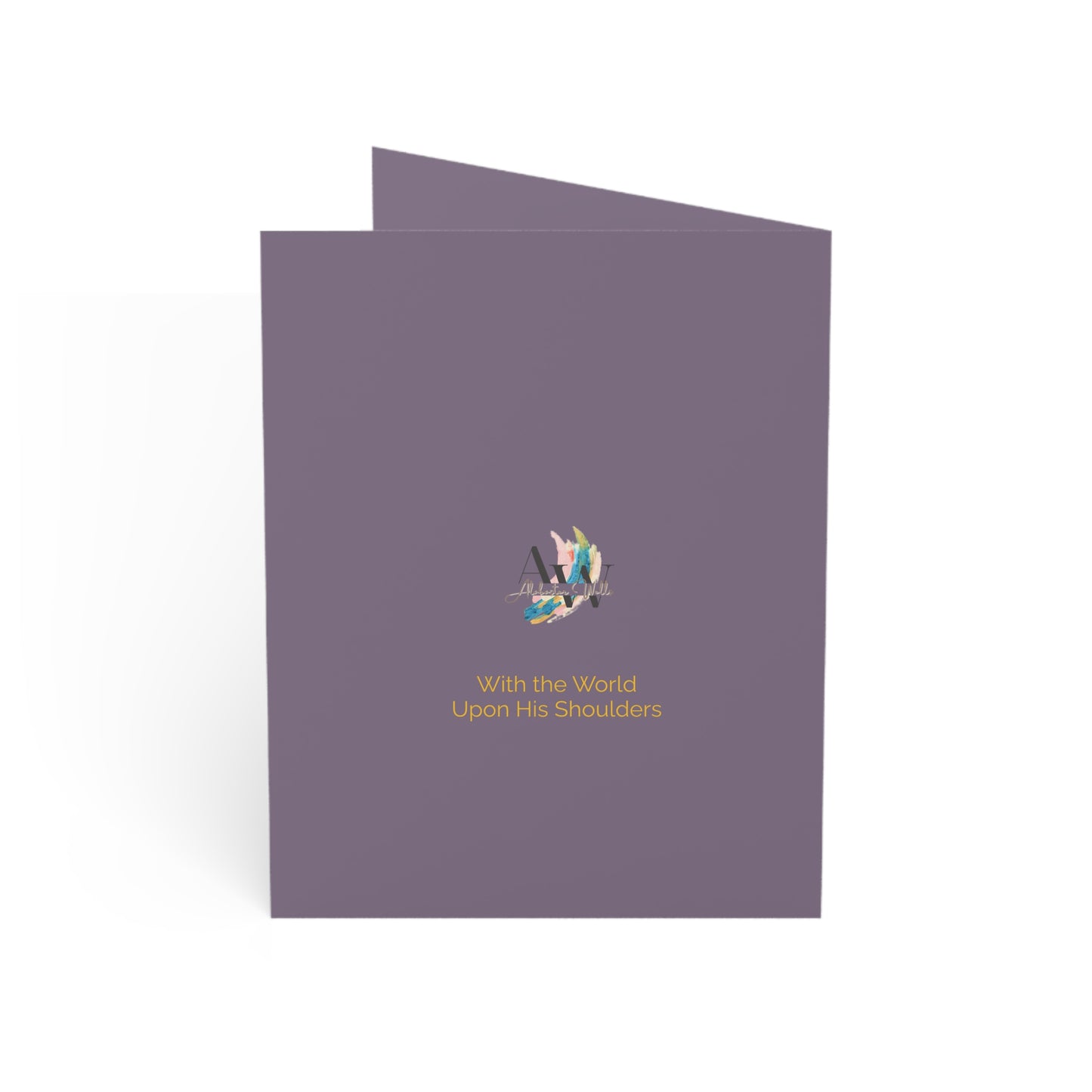 With the World Upon His Shoulders - Greeting Card