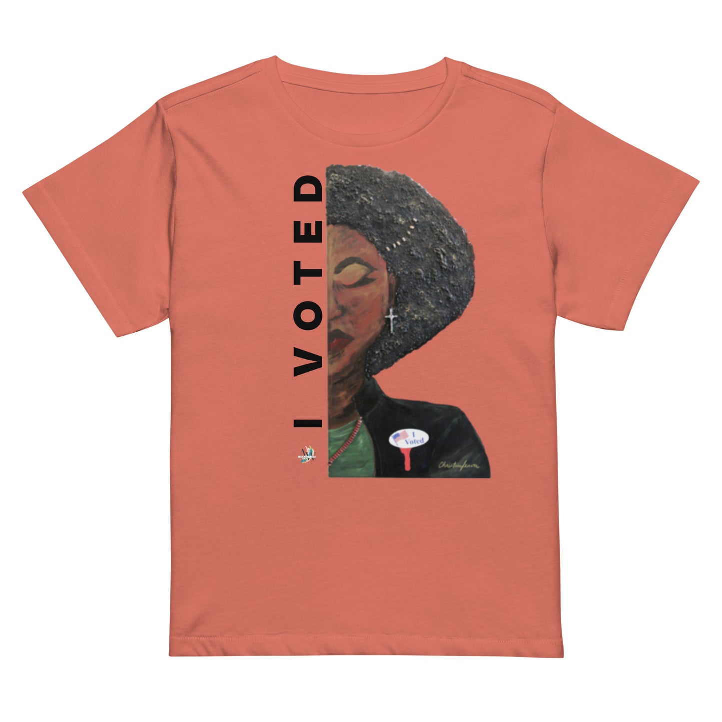 I Voted -  high-waisted T-shirt